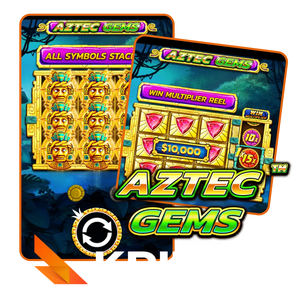 Find the popular Aztec Gems game at Krikya online casino.