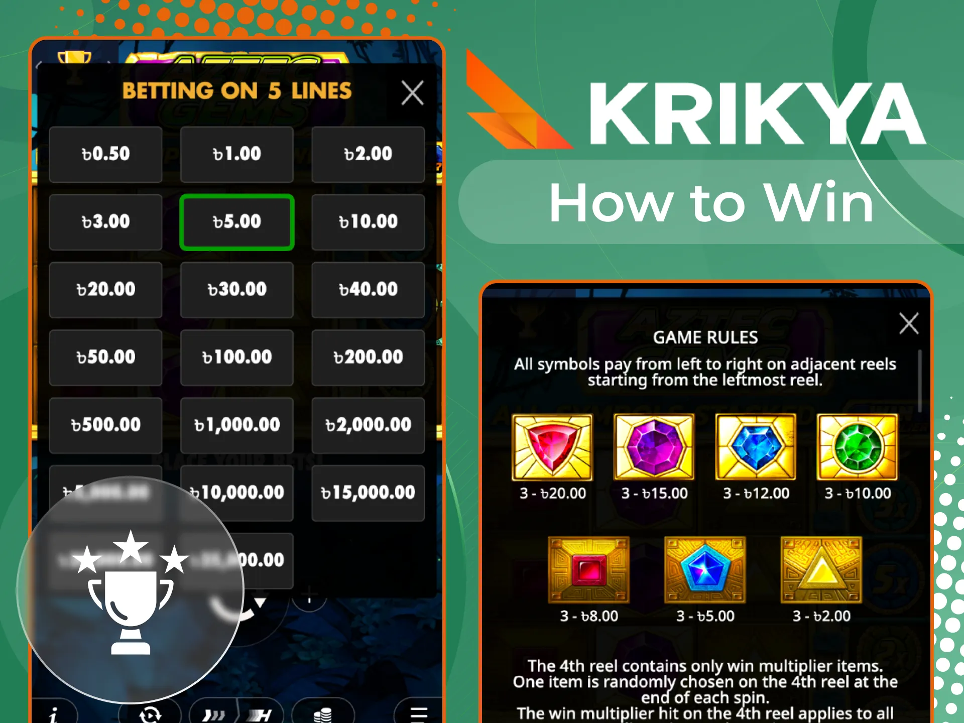 We've prepared tips for you on how to win at the Aztec Gems game at Krikya online casino.