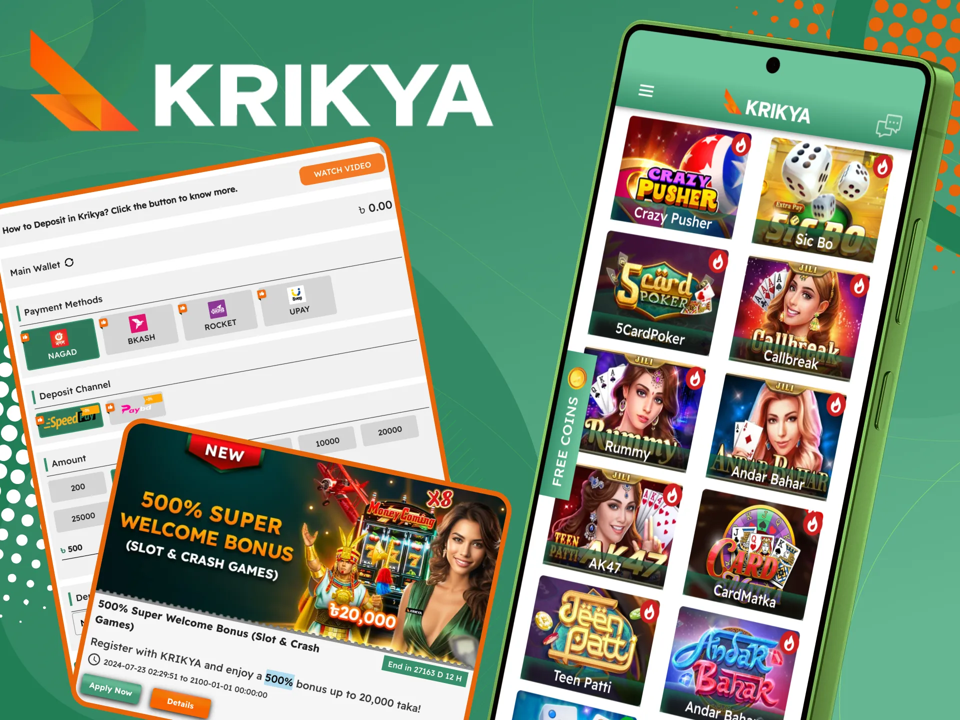 Find out why players choose Krikya.