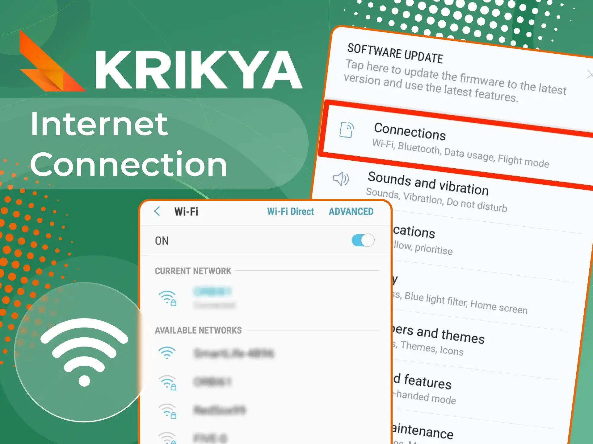 How does Wi-Fi affect the Krikya online casino application.
