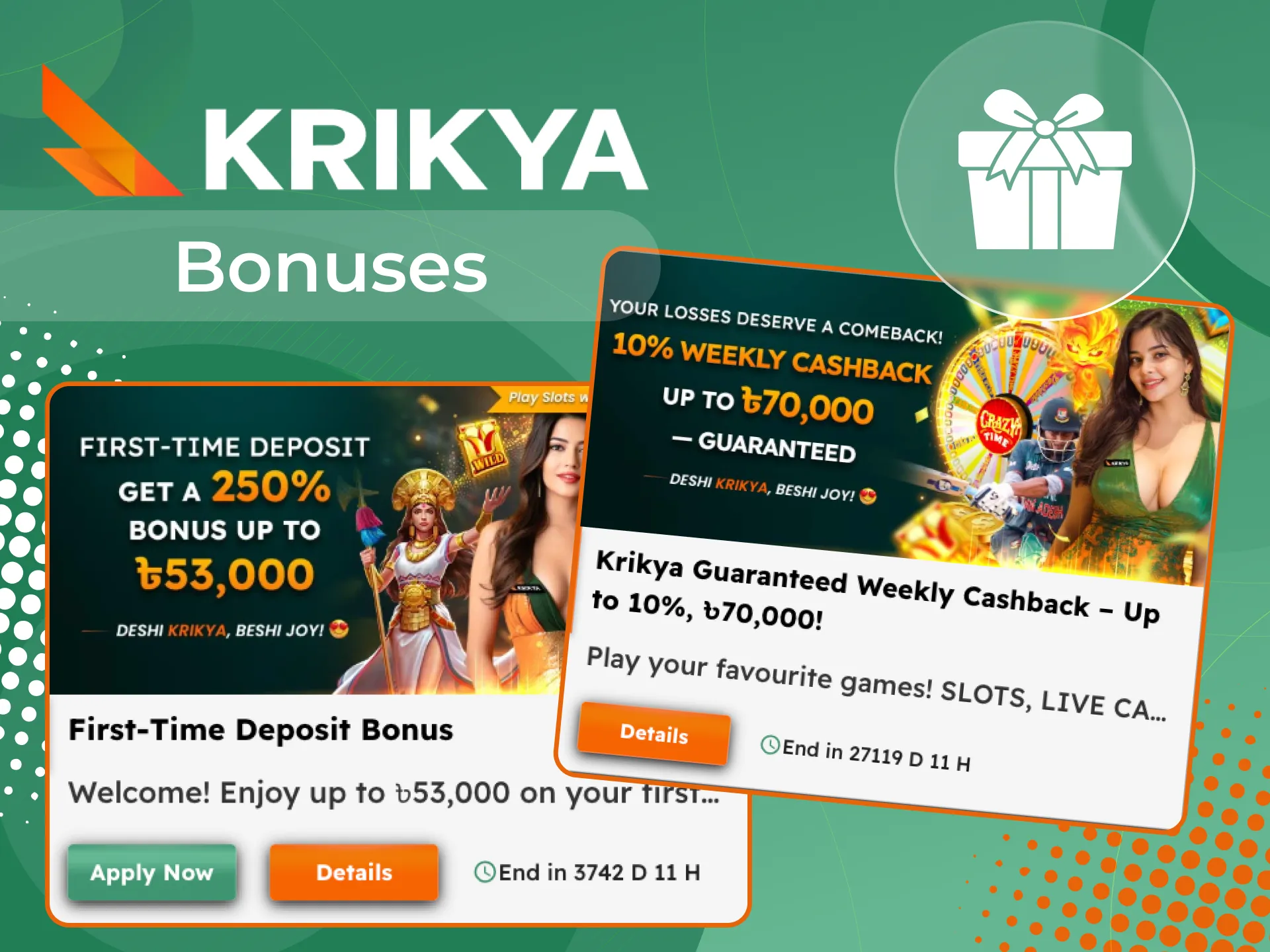 Get a bonus for playing Starlight Princess at Krikya online casino.