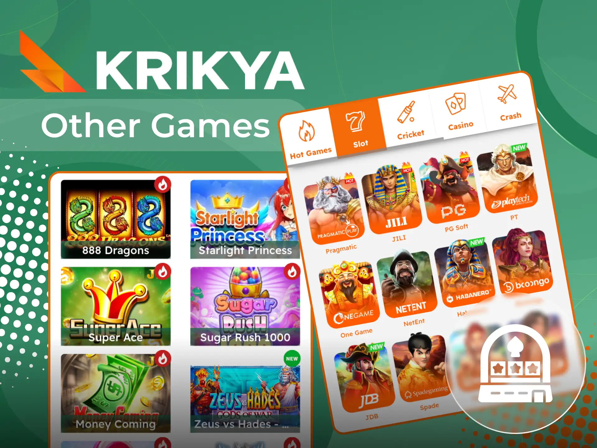 Find out what other games are available at Krikya online casino.