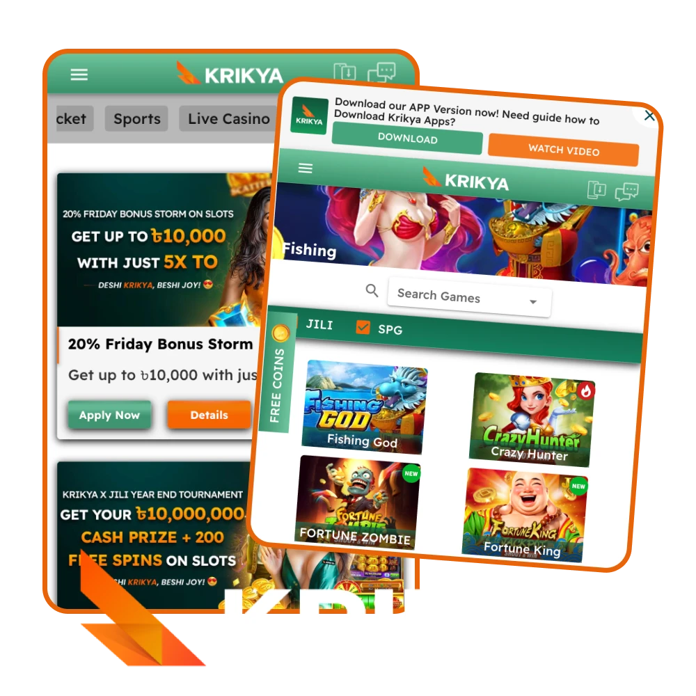 Find out how to update the Krikya online casino app on your phone.