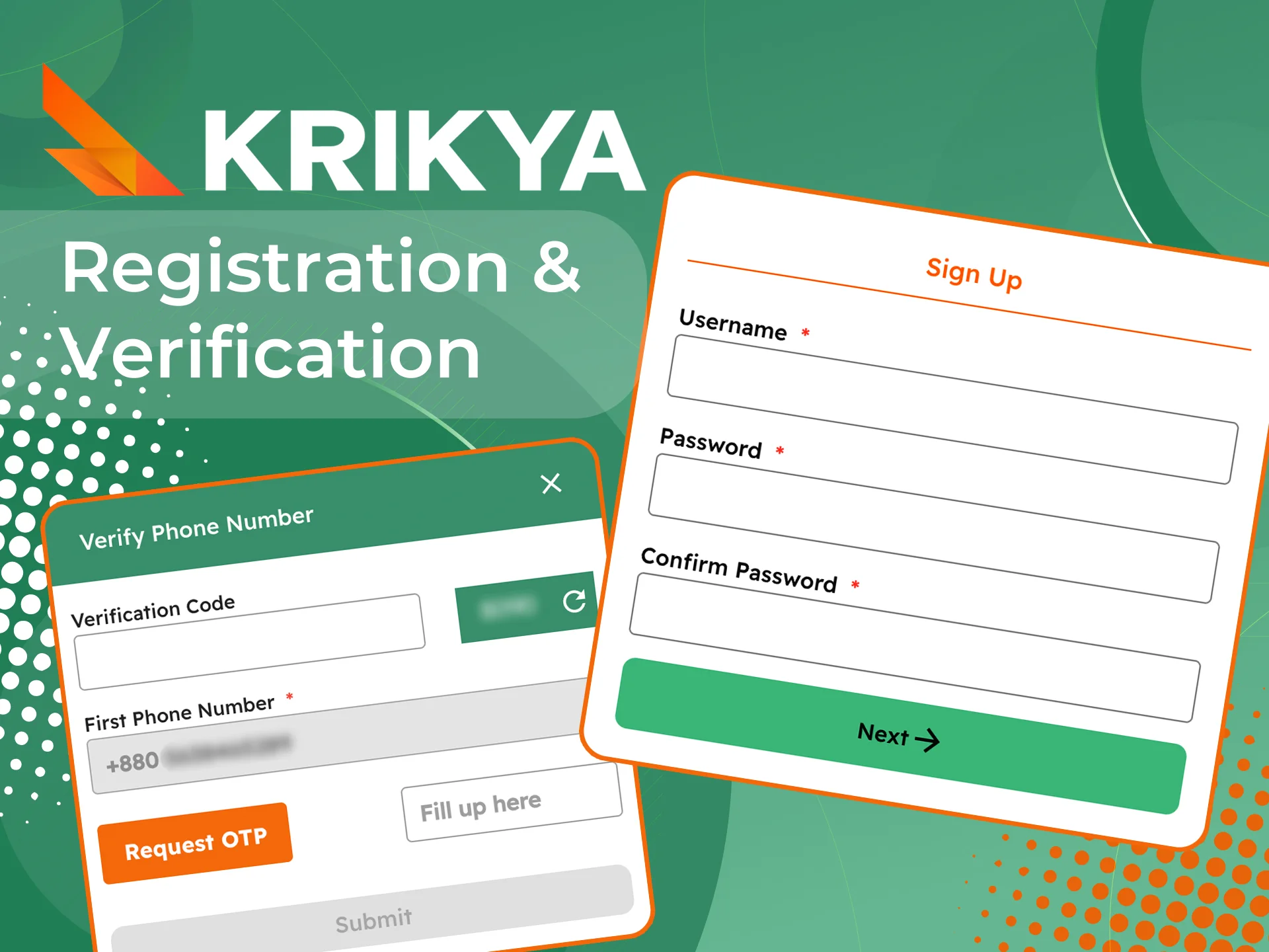 Register at Krikya and verify your account to play.
